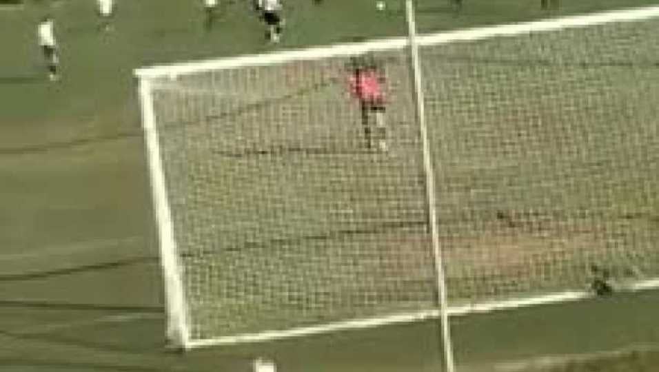 Sebastian scoring against Calverton