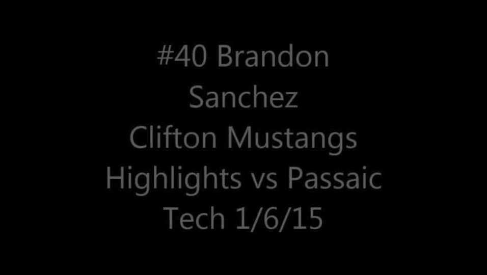 Brandon Sanchez Highlights vs Passaic Tech