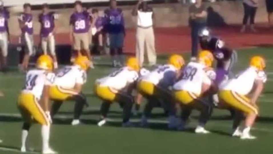 #68 Watson Farber gets downfield on Bubble Screen