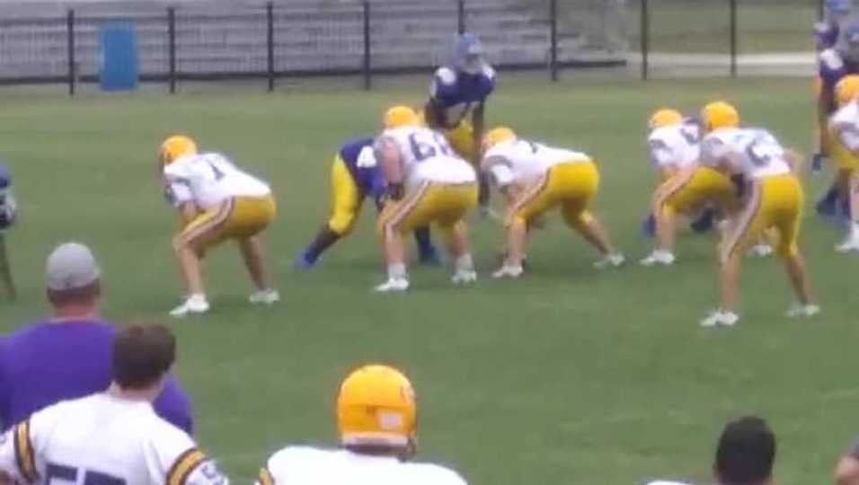 #68 Watson Farber power run blocking