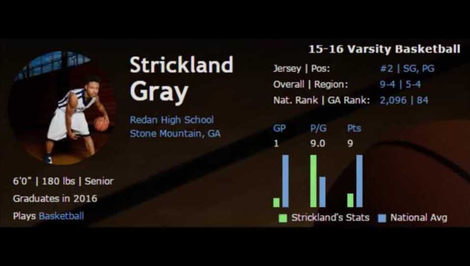 Strickland Gray 15-16 Varsity Basketball