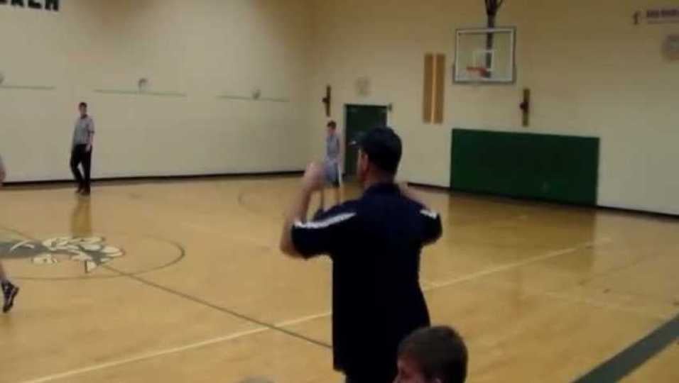 High feed to Isaiah Hill