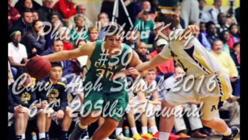 Phil King #30 Cary HS Basketball 2015-2016 Video #1 4A Varsity