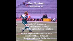 Ben Spetner 2015 Soccer Highlights