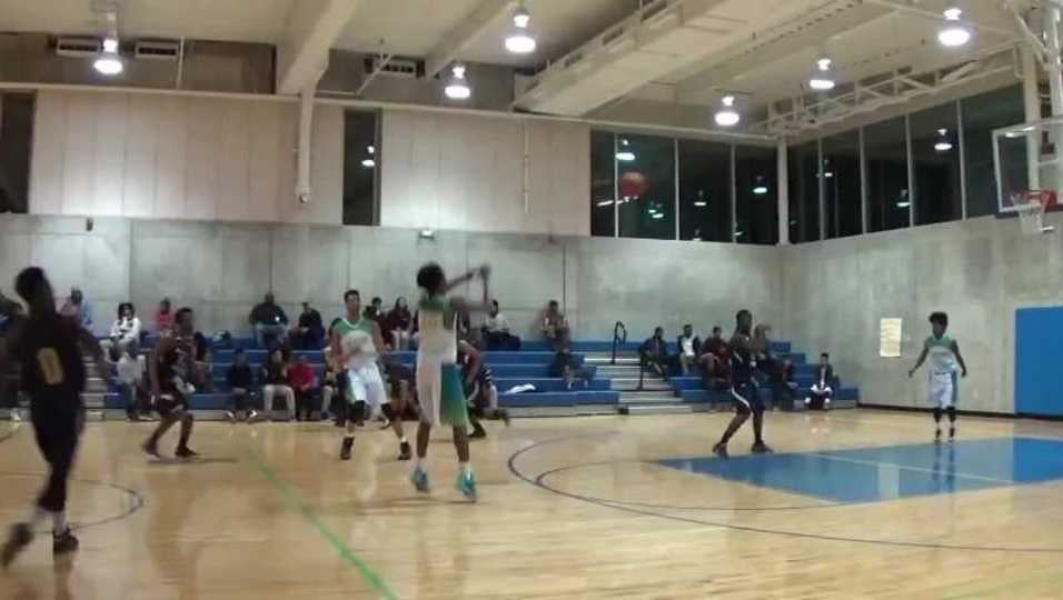 KJ rebounding and dunk