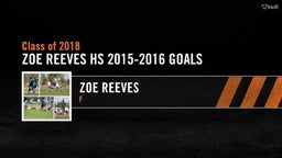 Zoe Reeves 2015-2016 Goals