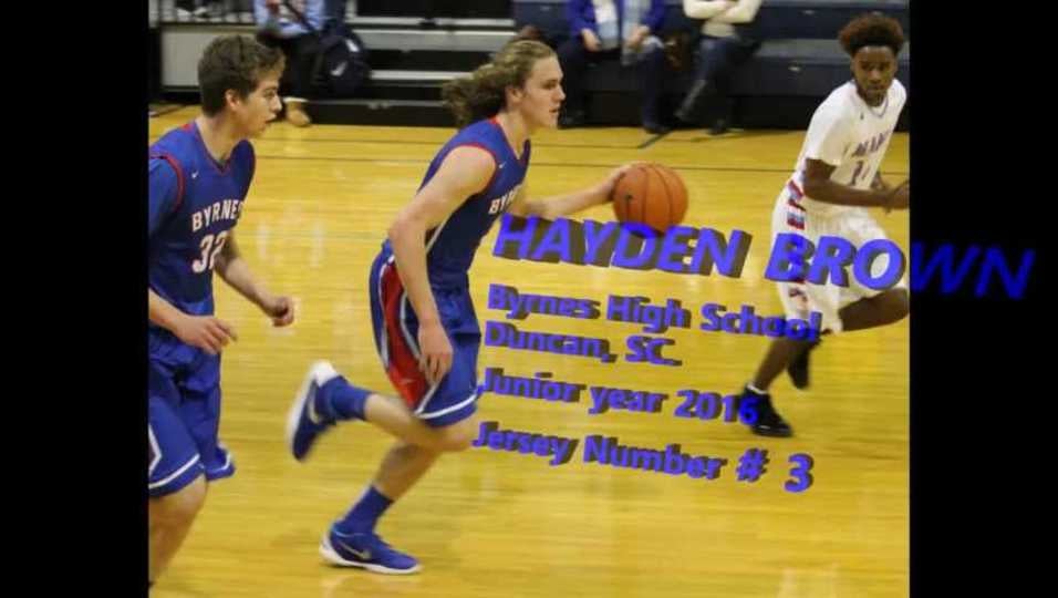 Hayden Brown 2015\2016 Basketball