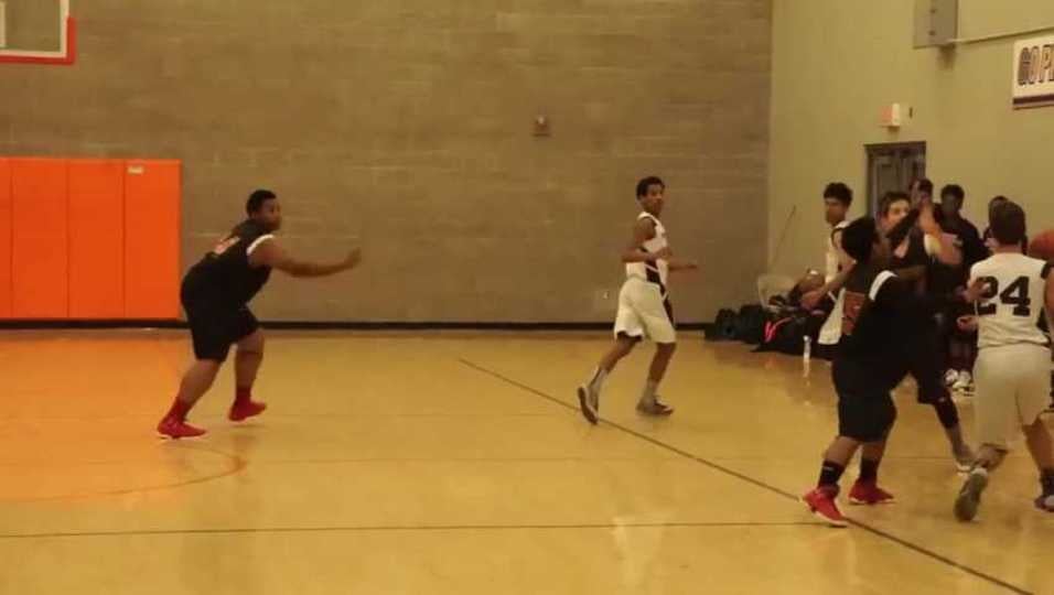 Aaron Lopez in AVCHS basketball action