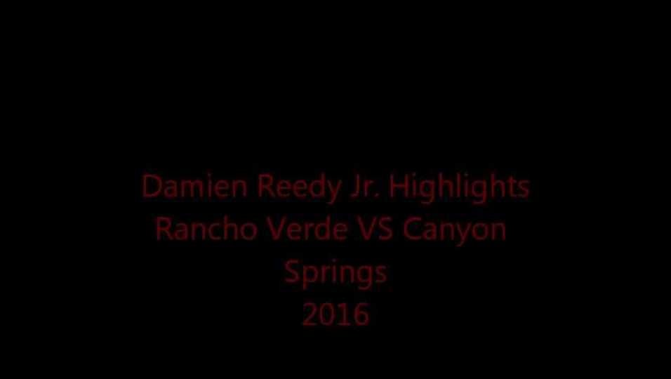 Damien Reedy, c/o 2017, PG - vs. Canyon Highlights