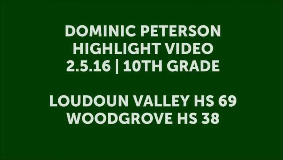 Dominic Peterson Highlight 10th Grade Video