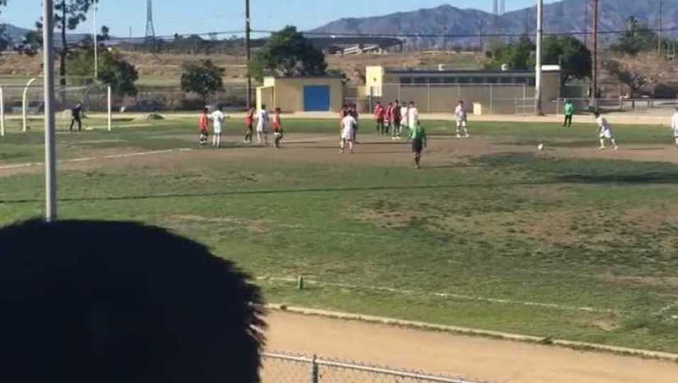 Fernando's free kick
