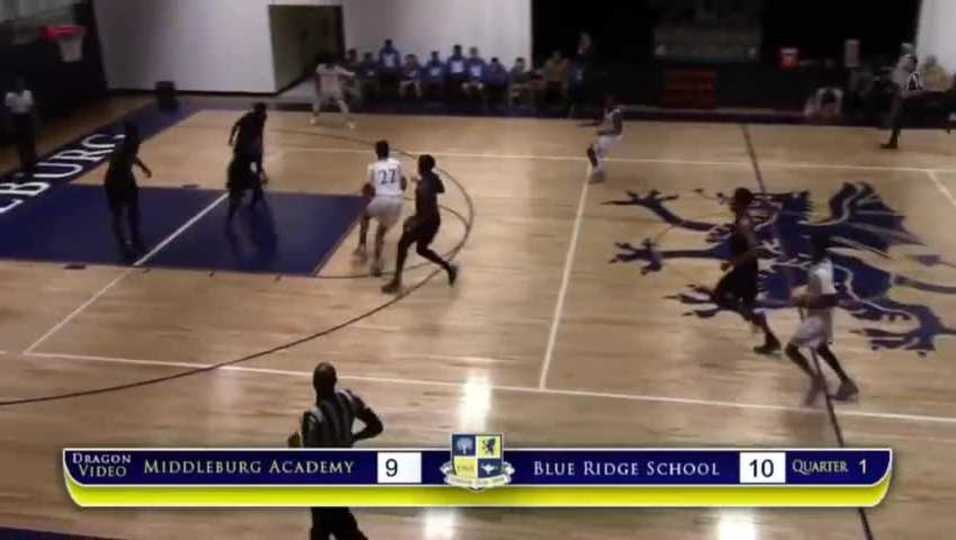 Middleburg's AJ Robinson 4 1st half 3s v. Blue Ridge
