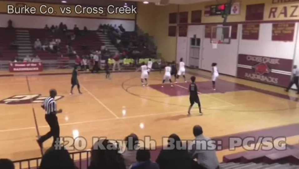 Kaylah Burns Highlights vs Cross Creek