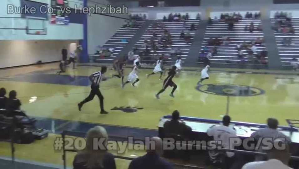 Kaylah Burns Highlights vs Hephzibah