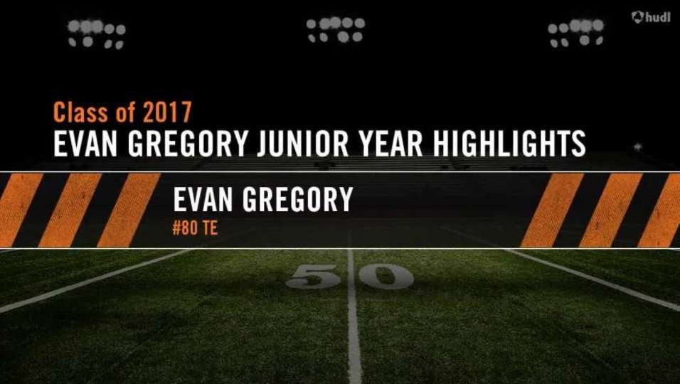 Evan Gregory 2016 Junior Year Highlights