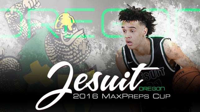 Football highlights from Jesuit (Portland, OR) who won state titles in Boys swimming, girls soccer, girls swimming, girls volleyball and football.