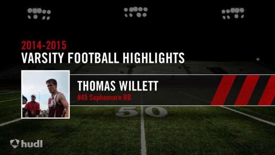 2014 Thomas Willett 10th gd Fairmont Cardinal Varsity