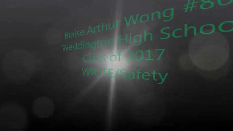 Blaise Arthur Wong #86 WR/TE/Safety
