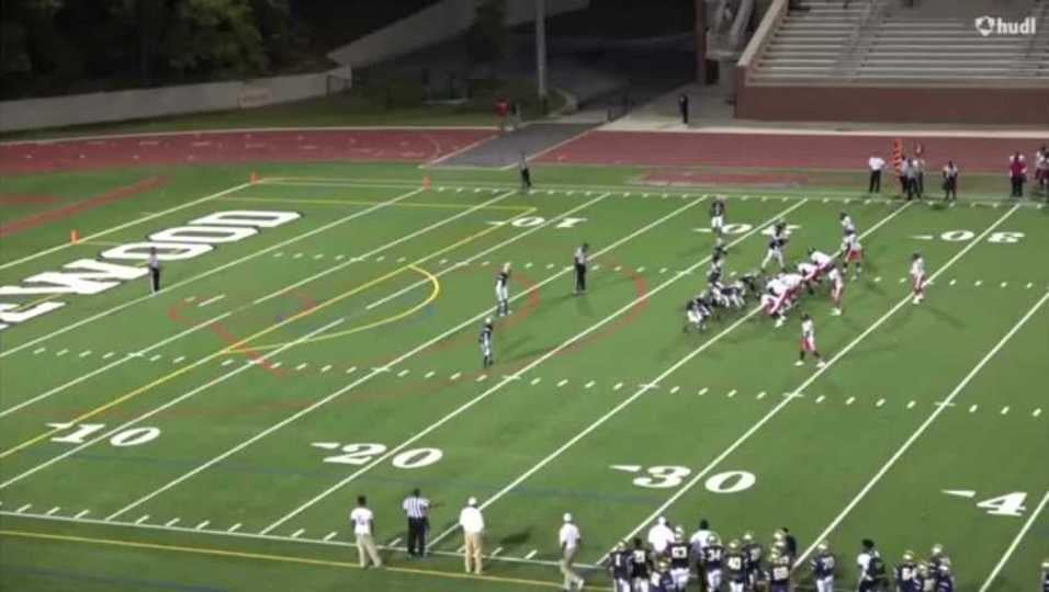 Atlanta RB Hurdles Over Defender For Big Gain!