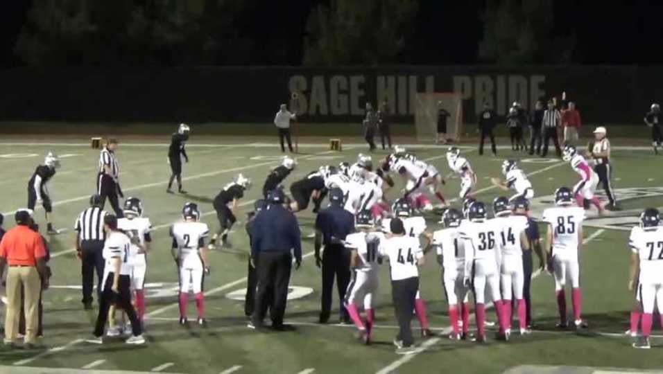 Nick Benson highlights vs Sage Hill