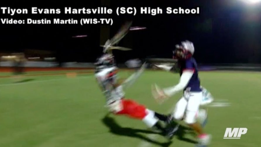 Catch of the year candidate by Tiyon Evans of Hartsville (SC).