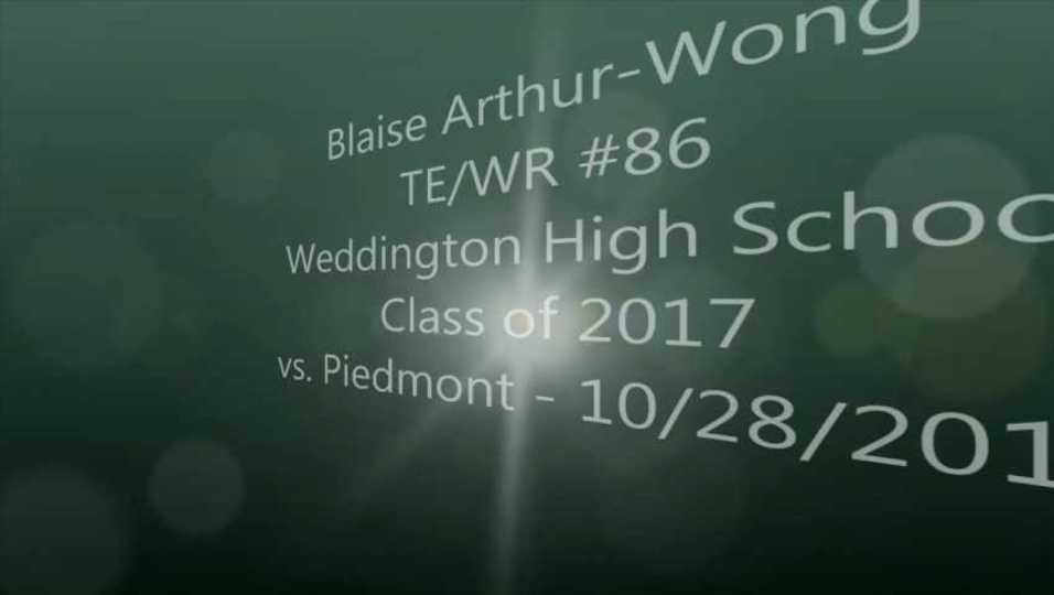 Blaise Arthur-Wong Highlights