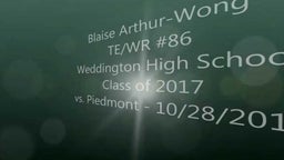 Piedmont @ Weddington 10/28/2016