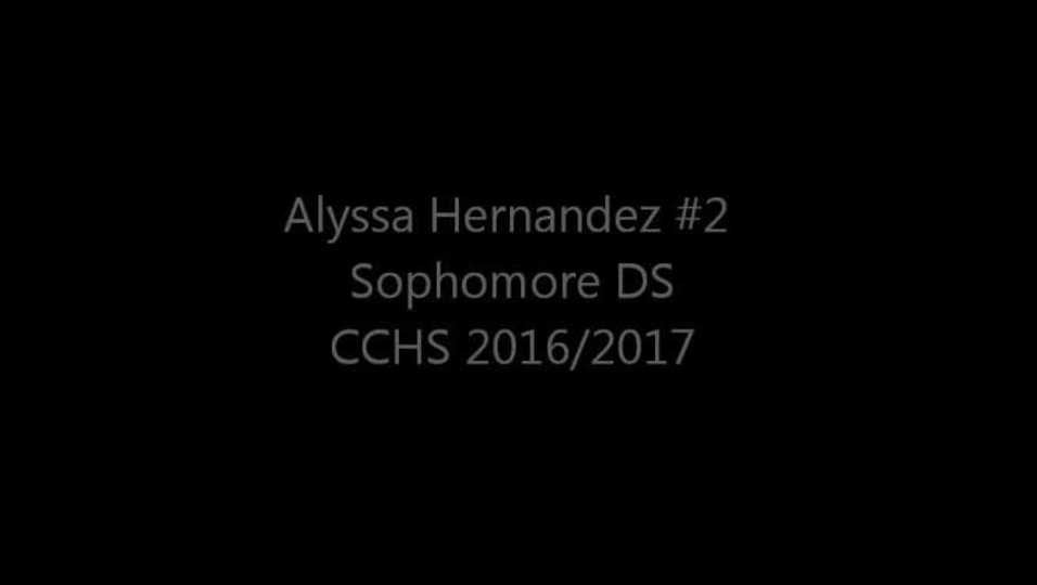 Alyssa Hernandez CCHS 2016-2017 So. DS