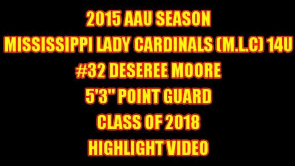 M.L.C. #32 Deseree Moore 5'3" 2018 PG Highlight Video