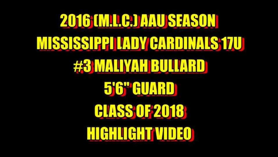 MLC #3 Maliyah Bullard 5 6 2018 G - 2016 Highlight Video