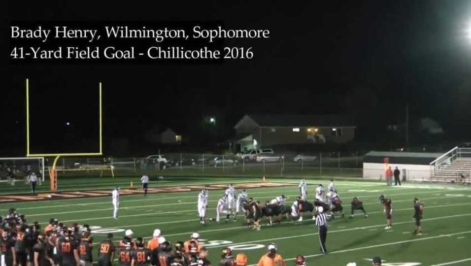 Brady Henry - Wilmington High School Kicker