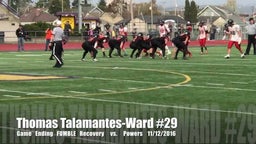 Thomas Talamantes-Ward Recovers Fumble