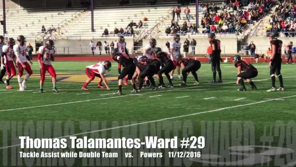 Thomas Talamantes-Ward Tackle