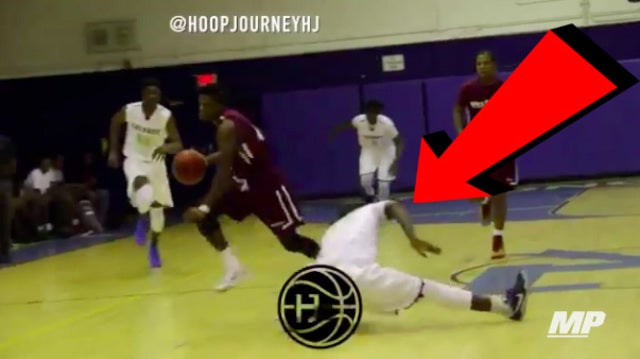 Florida guard crosses defender into the splits