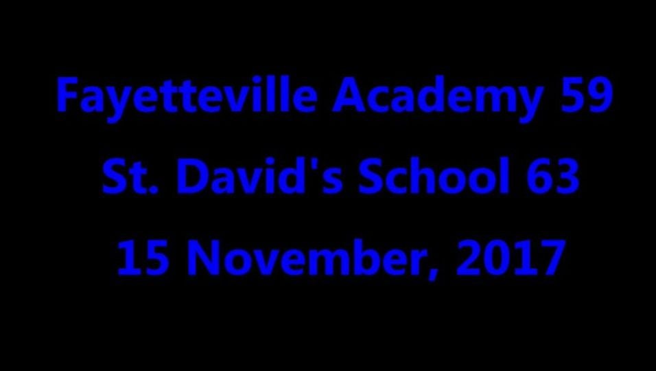Fayetteville Academy vs St David's School