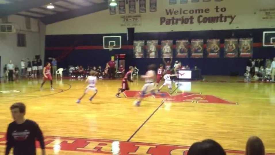 John Hunter Johnson lob to Brady Scarbrough vs Central Holmes