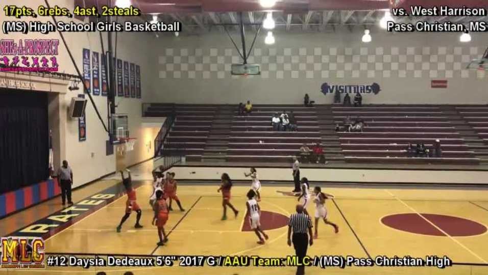 MLC #12 Daysia Dedeaux 5'6" 2017 Guard - 2016 Highlight Video