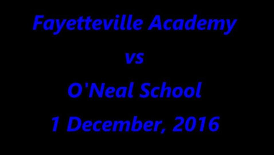 Fayetteville Academy vs O'Neal School
