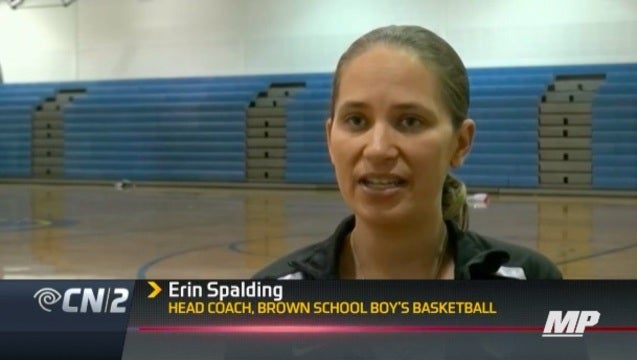 Female leading boys basketball team