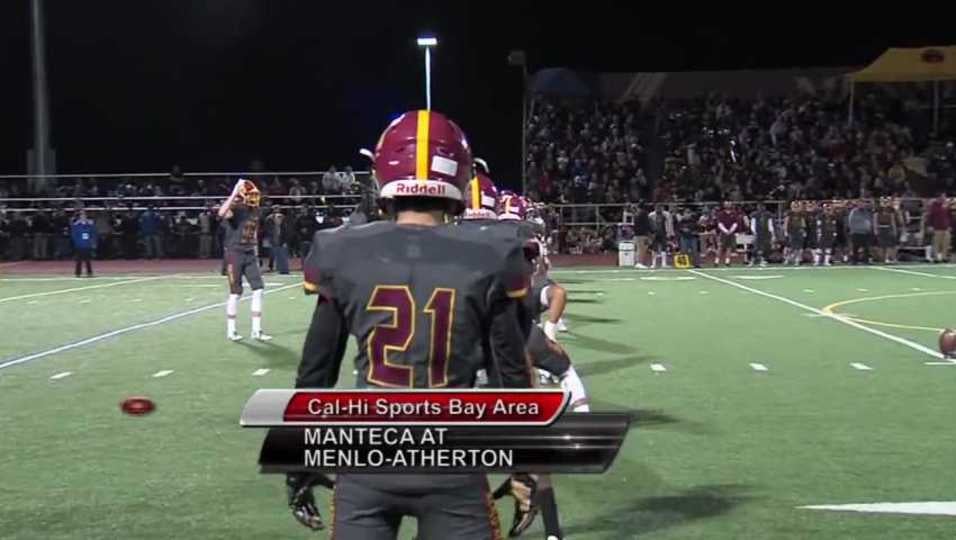 Cal-Hi Sports BA / Manteca at Menlo-Atherton FB