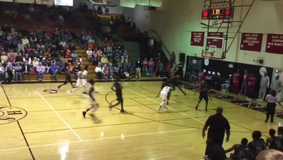 Rodgerick Brown with the pump slam