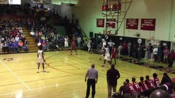 Issa Samake with a monster put back slam