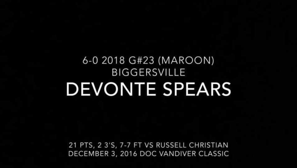 Devonte Spears Highlights