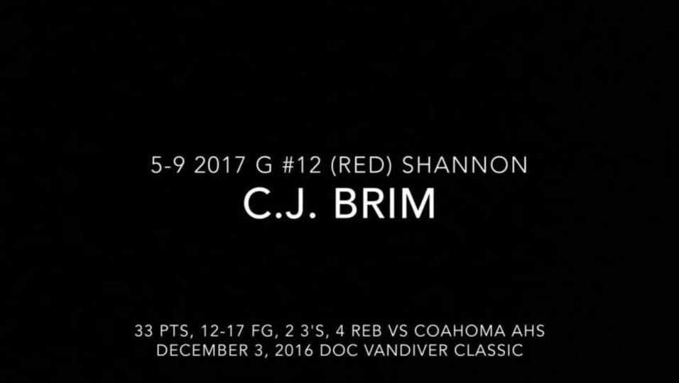 C.J. Brim Highlights vs Coahoma AHS