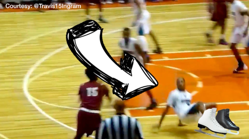 Hot recruit takes defender ice skating