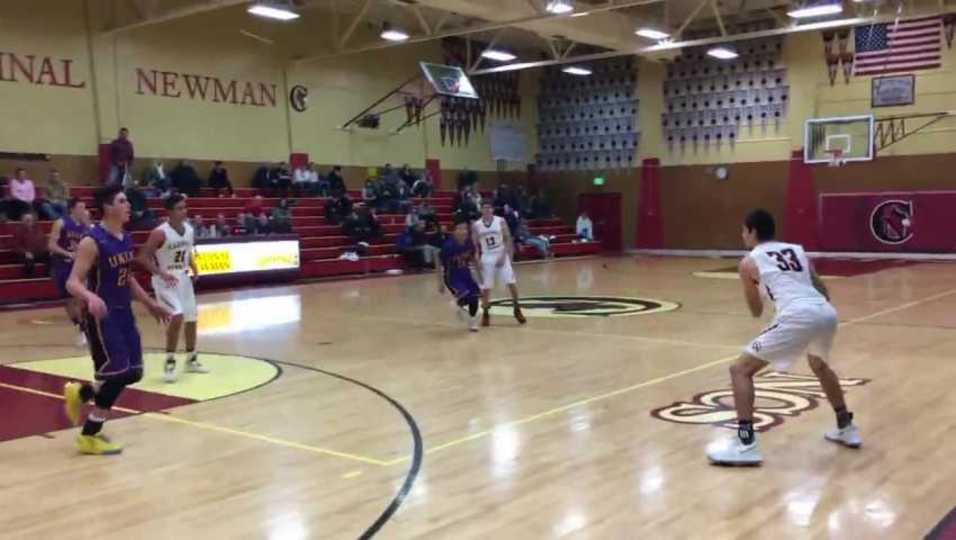Ukiah vs Cardinal Newman. Ulysses Ruiz steal and basket