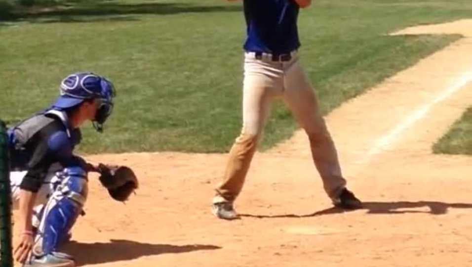 Gehrig Chambless hitting