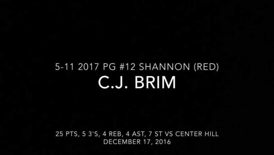 C.J. Brim Highlights vs Center Hill