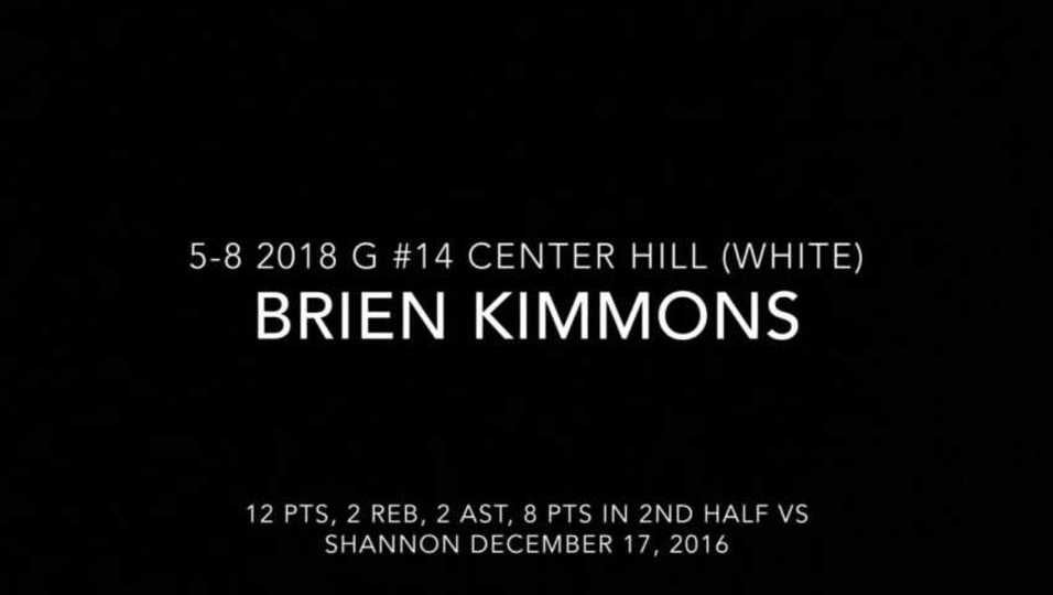 Brien Kimmons Highlights vs Shannon