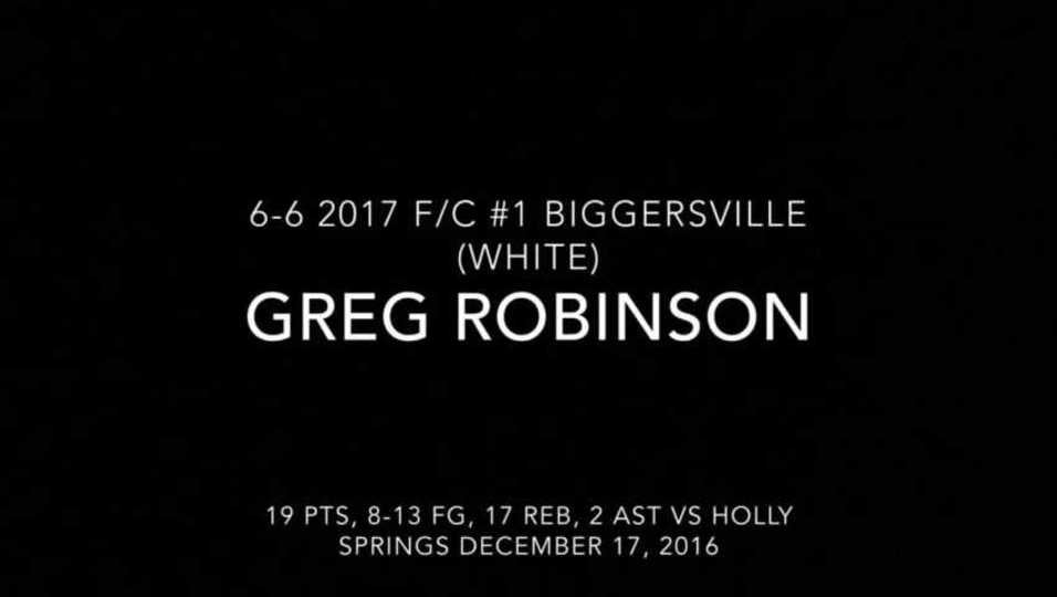 Greg Robinson Highlights vs Holly Springs